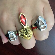 Leo ring Leo Ultraman shapeshifter Lion Hitomi Ace ring model Anime childrens toy male