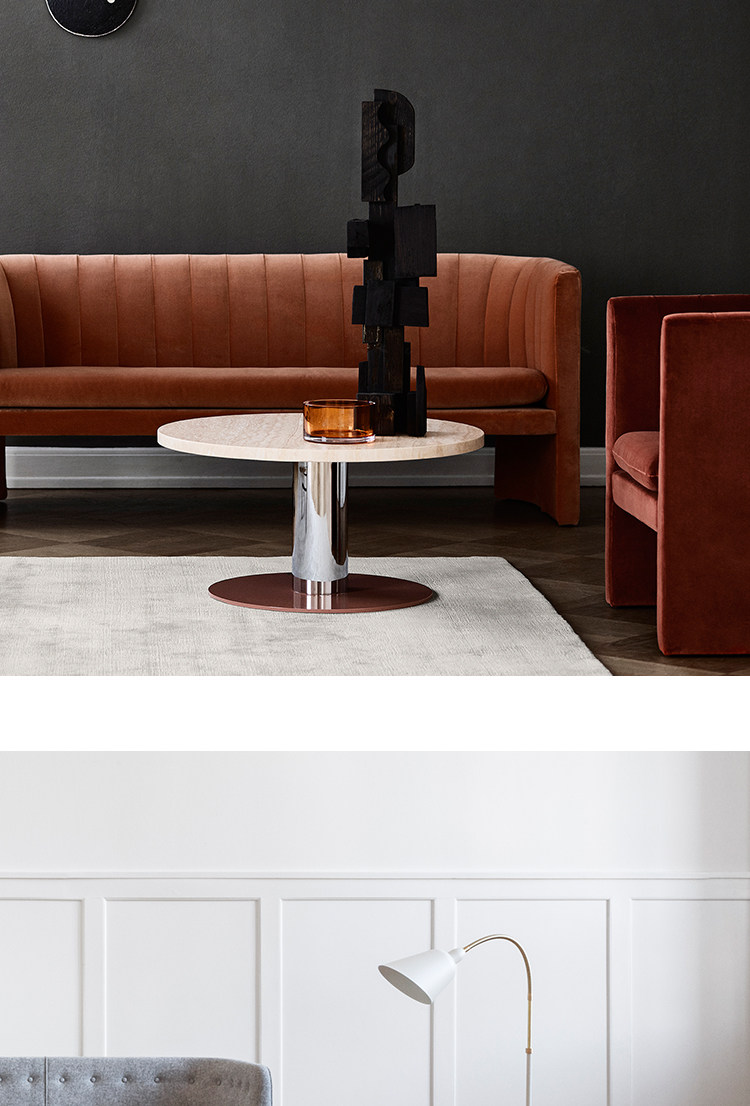 Мягкое кресло 丹麦＆tradition客厅书房卧室沙发进口单人丝绒休闲椅现代简约 Other