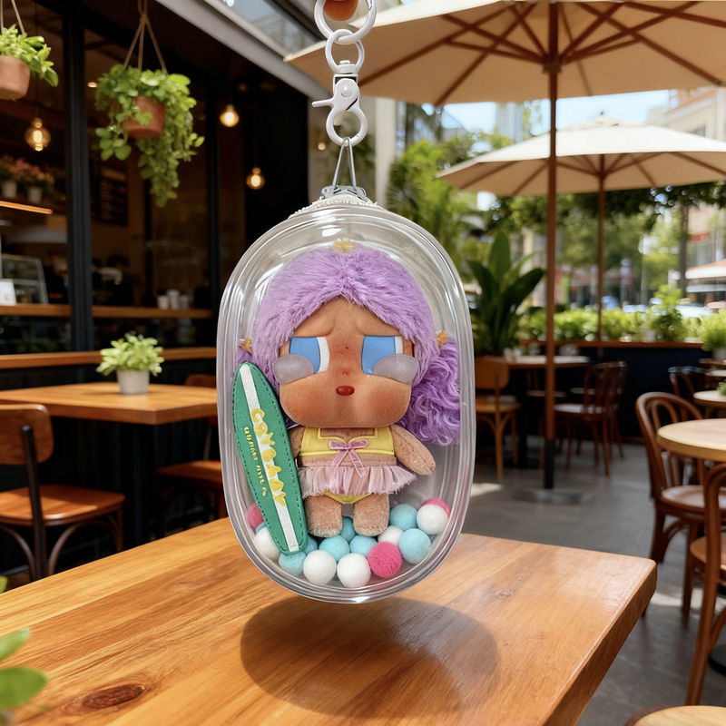 Suitable for Crybaby Vacation Mode On, Surfing Together, Crying Baby Bag, High-Definition Case, Protective Cover, Dust Cover