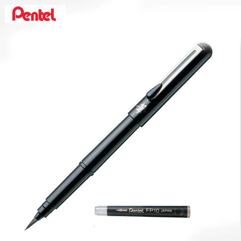 Japan Dispatch Pentel Pocket Carrying Scientific Brush Pen can replace the ink core with ink core in the ink