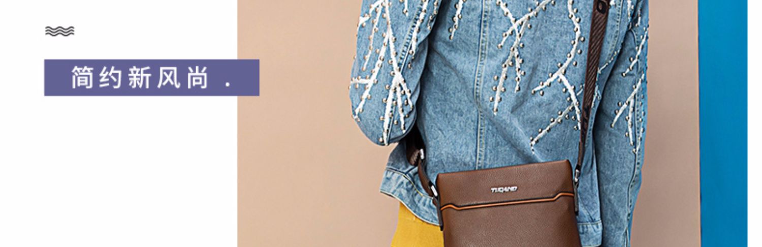 Woodpecker Túi nam Vai Túi Messenger Kinh doanh Túi xách nam mới Casual Túi đeo vai thanh niên Thời trang Ba lô dọc - Túi của con người túi christian dior