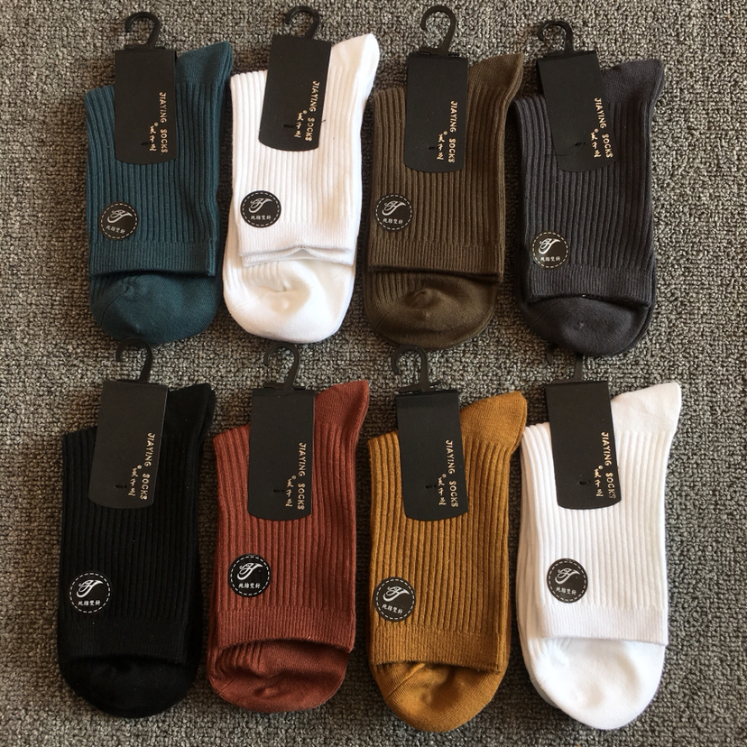 10 pairs of 35 yuan men's and women's cotton stockings autumn winter long tube sports socks tide brand anti-odor casual socks in the tube socks