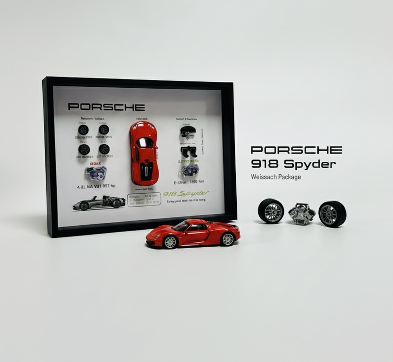 Porsche 918 Spyder 3D Photo Frame Porsche Car Fan Decorative Frame Gift for Boyfriend Car Fan Merchandise