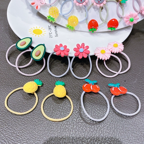 Детская прочная эластичная милая резинка для волос в форме цветка, аксессуар для волос