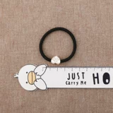 Резинка, черная заколка для волос с бантиком, аксессуар для волос, простой и элегантный дизайн