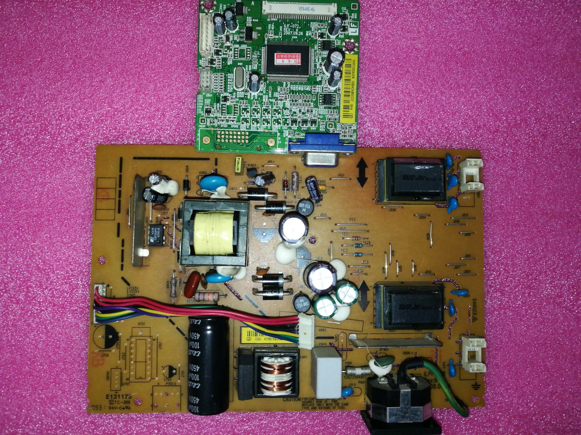 Set of boards Great Wall M99 190EW9 Power board ILPI-068 LE19C3 power board Drive board