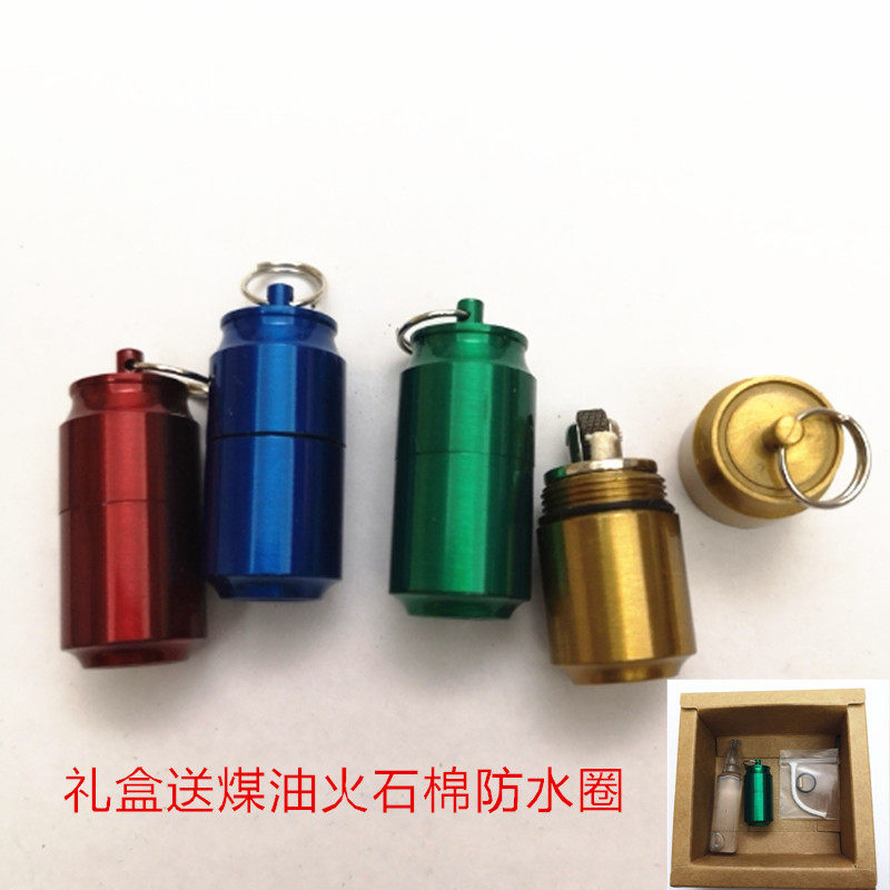 Dolphin 653 pop can ultra small outdoor kerosene lighter personality Mini Candy Color New Peculiar Styling