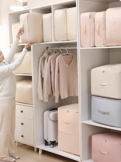 被子收纳袋大容量压缩包羽绒服蚕丝被专用整理袋换季被褥收纳袋