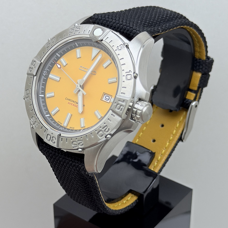 Watch Accessories Modification 42mm Avengers Yellow Wolf Nh35 High-Quality Watch Case Nh35 Movement Luminous Beads Watch Accessories Modification 42mm Avengers Yellow Wolf Nh35 High-Quality Watch Case Nh35 Movement Luminous Beads