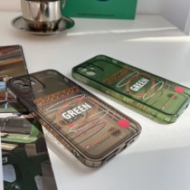 casetest green applicable iPhone11 phone case 12Promax transparent xs Apple xr 78plus