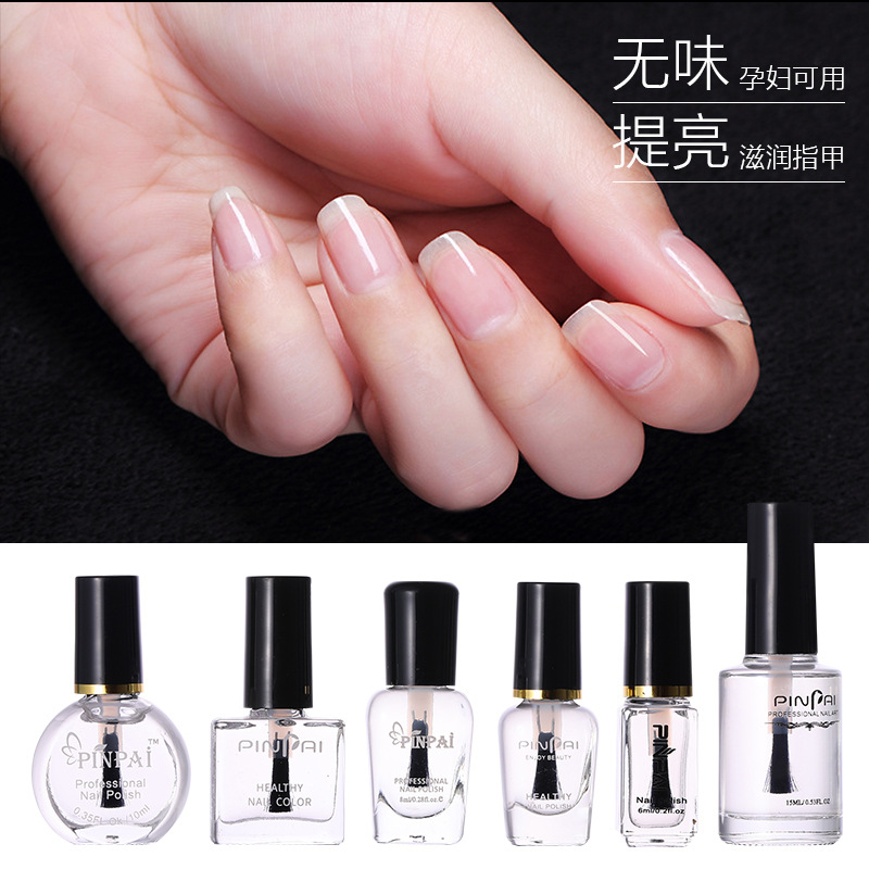 Colorless nail polish odorless oily bright oil non-exfoliating top oil seal layer pregnant woman child transparent water armor oil