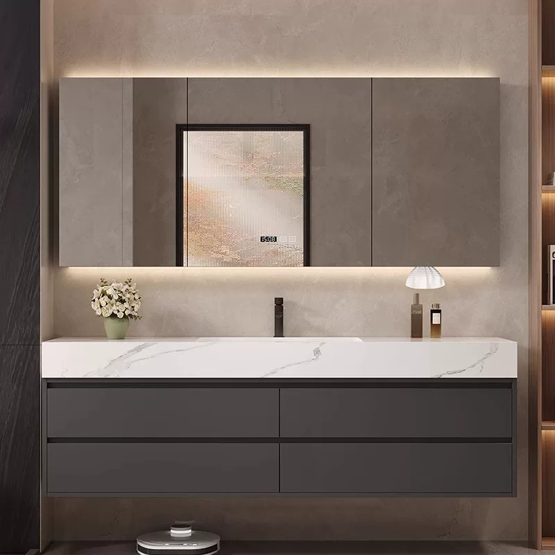 Honeycomb Aluminum Bathroom Rock Slab Hot-Bent Integrated Basin Ceramic Seamless Basin Bathroom Cabinet Combination Washbasin Sink Honeycomb Aluminum Bathroom Rock Slab Hot-Bent Integrated Basin Ceramic Seamless Basin Bathroom Cabinet Combination Washbasin Sink