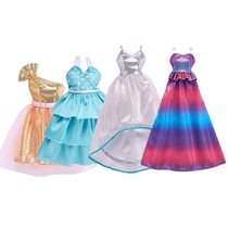 Barbie doll suit Girl Princess genuine two-piece wardrobe Fashion clothes Dress up Single shoes Skirt