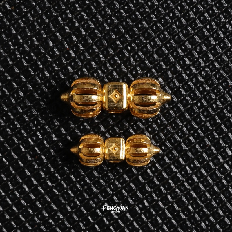 Fengyuan Bodhi Cultural Accessories Tibetan 9-Strand Vajra 18K Gold Cord with Cloud Line and Phoenix Eye DIY Accessories Fengyuan Bodhi Cultural Accessories Tibetan 9-Strand Vajra 18K Gold Cord with Cloud Line and Phoenix Eye DIY Accessories
