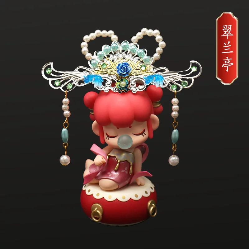 Древний костюм blind box Руолай модель игрушка головной убор 30 см кукла BJD ханфу древний стиль царственный венец hairpin шаг shake
