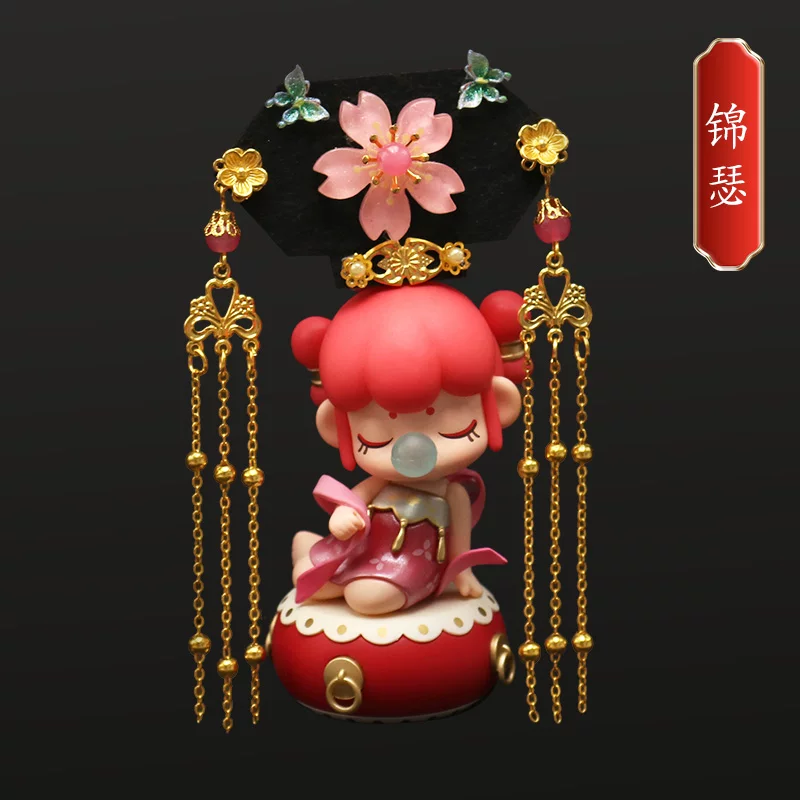 Древний костюм blind box Руолай модель игрушка головной убор 30 см кукла BJD ханфу древний стиль царственный венец hairpin шаг shake
