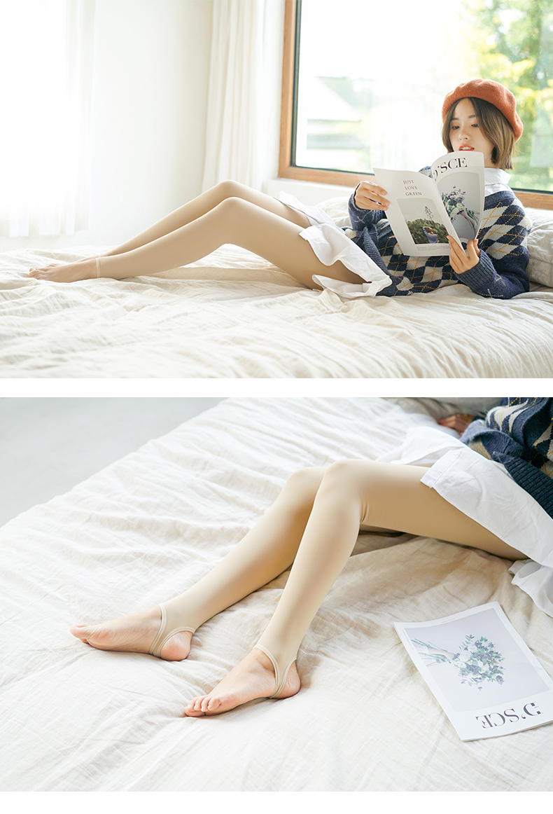 Mùa thu và mùa đông dày sandal chống móc vớ cộng với mỏng nhung mỏng xà cạp mờ mặt nạ vớ romper kích thước lớn quan tat