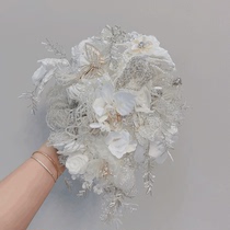 pinky22 wedding heavy industry Crystal Butterfly hand carry flower upscale wedding custom portable bride holding flower