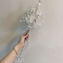Simple Korean scepter Bride wedding bouquet custom handmade wedding pinky22 wedding crystal