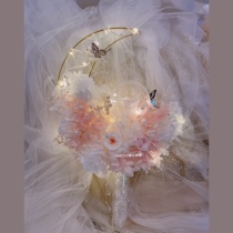 Beauty Less Female Warrior Pink Moon Hands to Customize Crystal Perpetual Raw Flowers pinky22 Bride Diy Hand Scepter