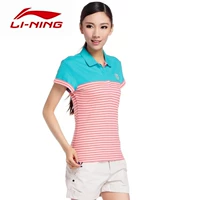 APLJ172-1 APLJ172-2 Li Ning Counter áo sơ mi nữ tay ngắn chính hãng 14 mùa thu - Áo polo thể thao áo phông polo nam