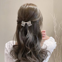 Half-hairhairclip good-looking hairclip Super fairy creative Joker fashion back of the head bow headdress new simple