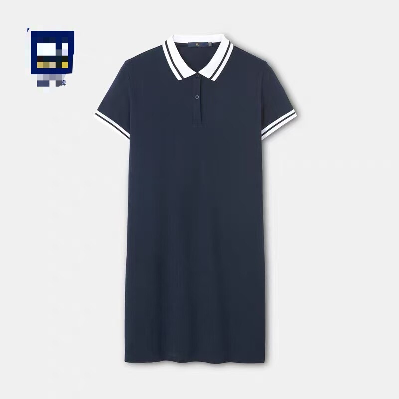 [Exclusive for Sweet Sweet] Women's Polo Collar Long Dress 2W005A (C)