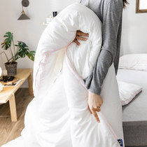 Simple pure white cotton spring and autumn quilt autumn and winter thickened warm winter quilt quilt quilt core bedding