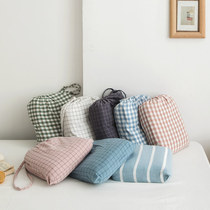 Simple cotton washing cotton travel sleeping bag hipster plaid sheets Business Hotel Hotel dirty sheets