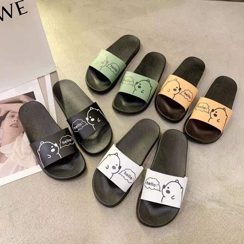 women's summer outdoor slippers 2021 new black fashionable net red ins trendy slip-resistant home sandals women's summer slippers