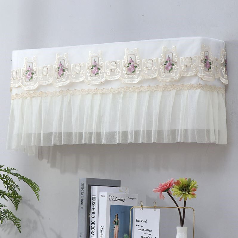 Sit-on-month air conditioning cover Dust Cover Wall-mounted Cold Air Inner Machine Cloth Art Wind Screen Boot Up Not To Take Anti-Straight Blow Hanging Type