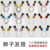 Шоколадный ободок с косичкой