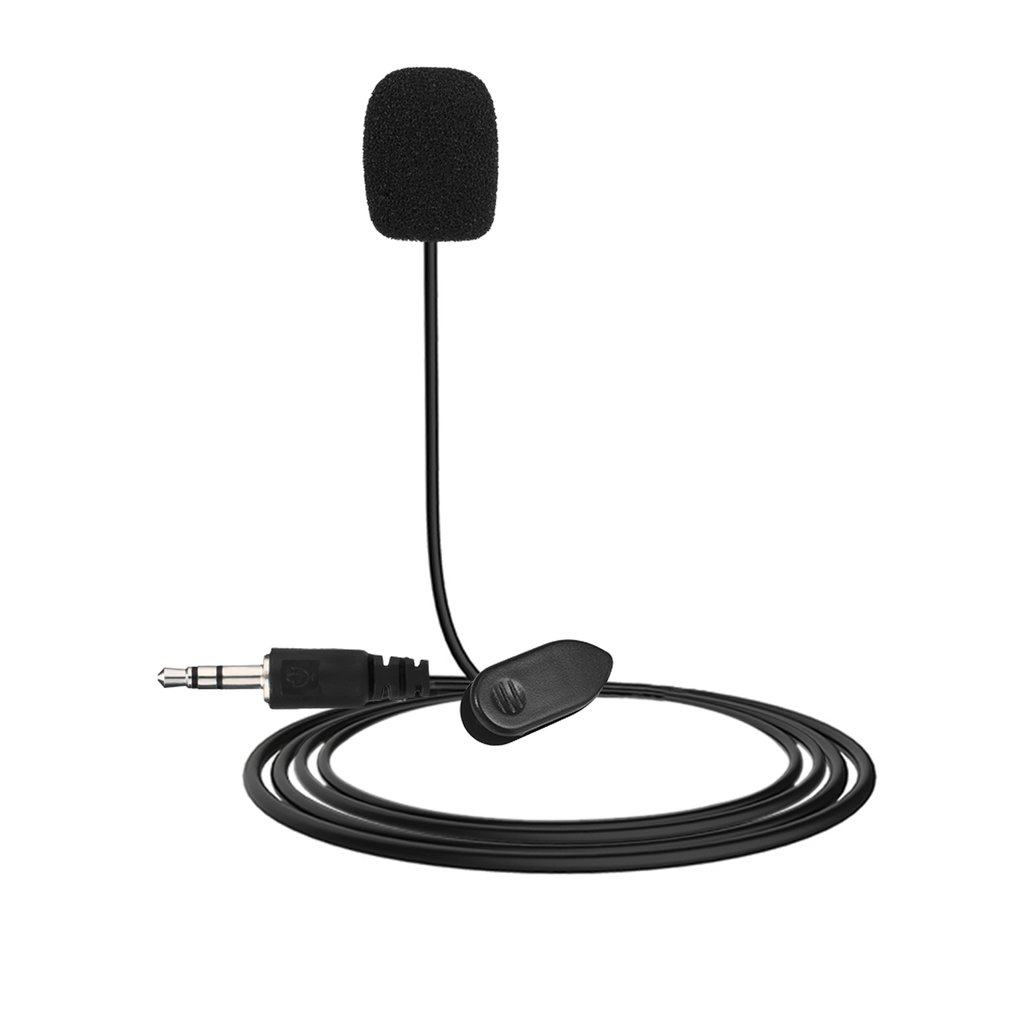 Computer Microphone Mini Microphone MIC Lavalier Microphone Notebook 3.5MM Large Mouth Cable Length 1.5 Meters
