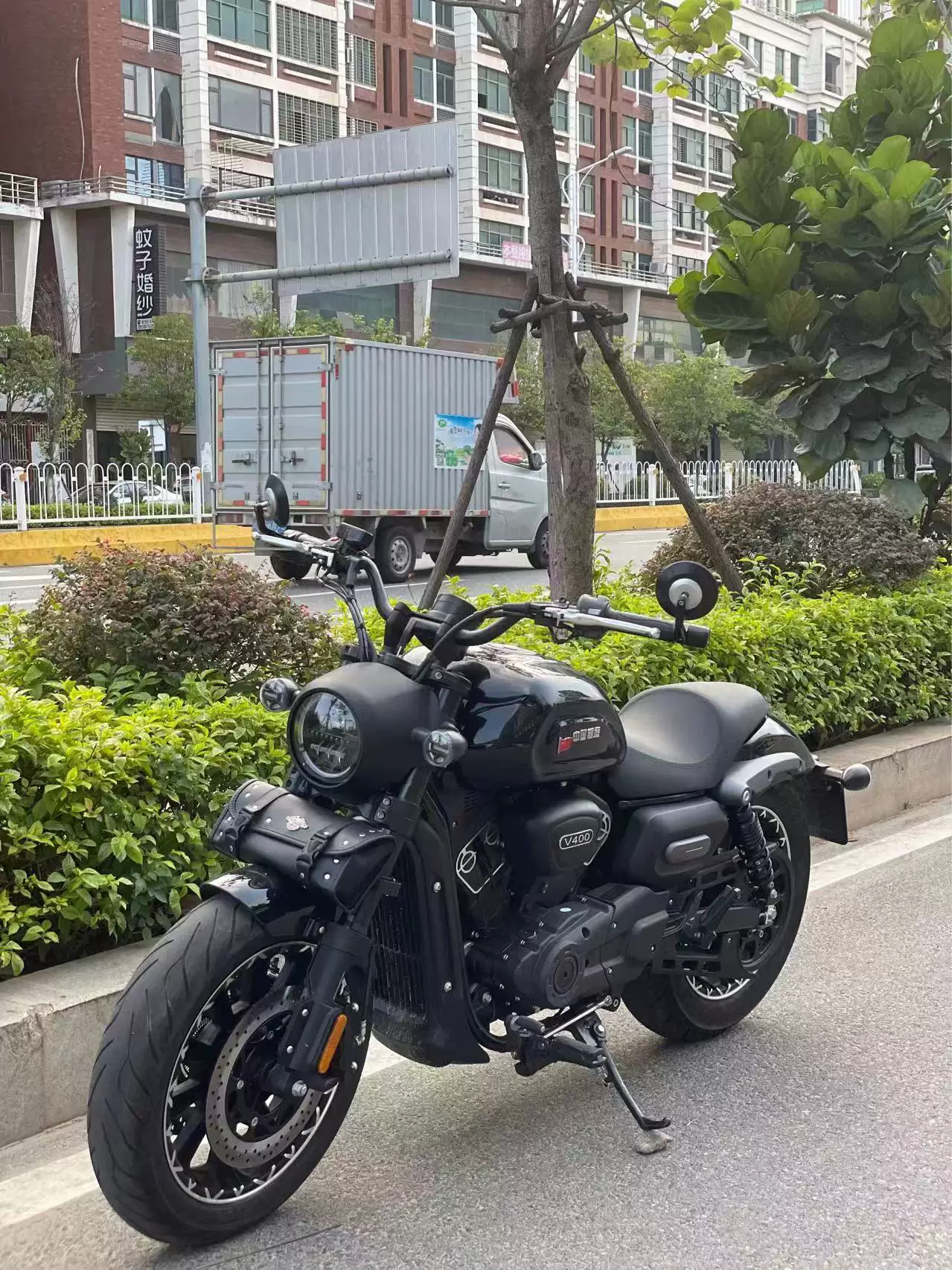 400Retro круиз принц V-образный двойной цилиндровый водяного охлаждения 400cc тяжелый локомотив, процессы полностью доступны