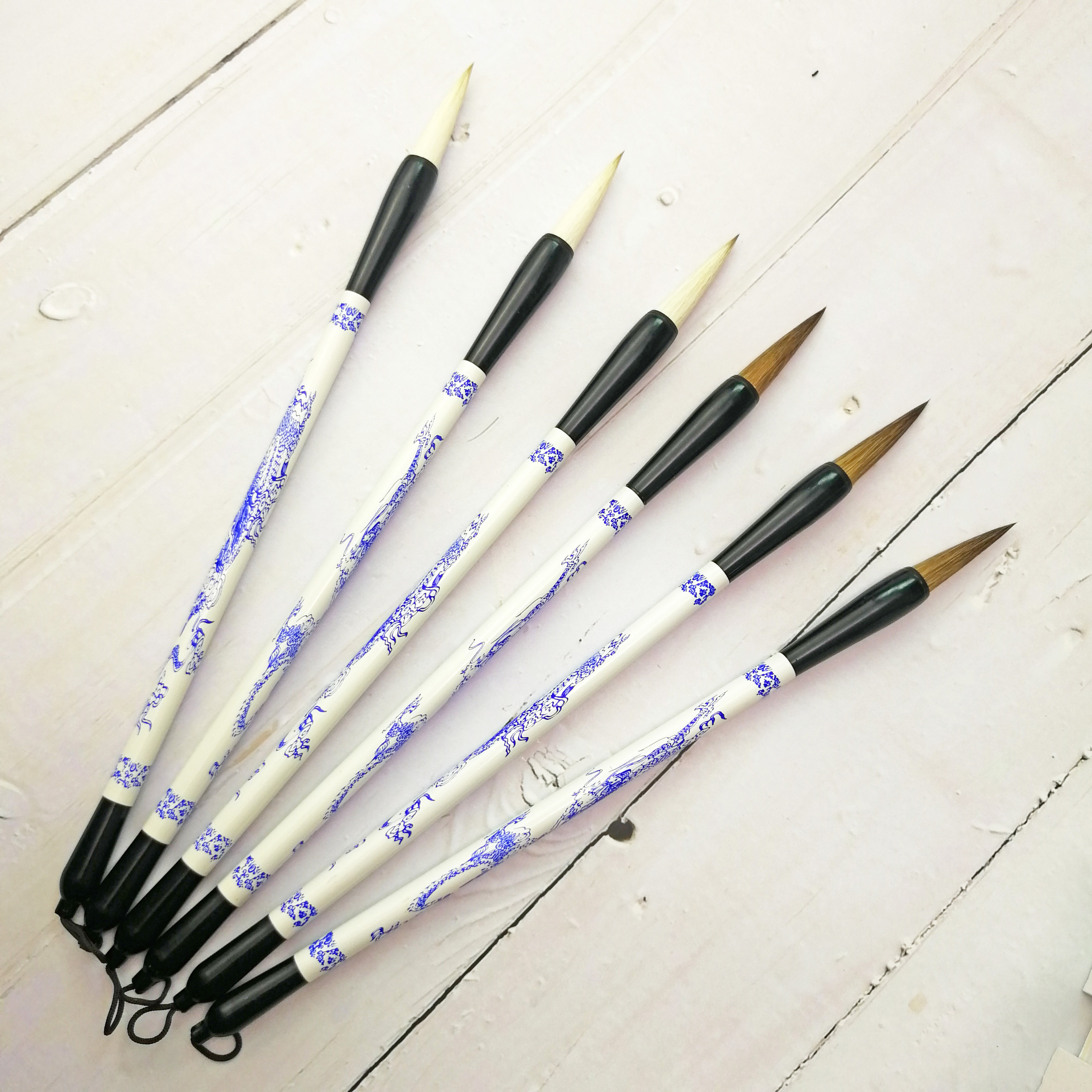 Wolf sheep and hair brush student calligraphy practice brush set beginner Chinese painting adult beginner beginner brush