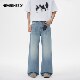 ບໍ່ເຄີຍມີ jeans ສີຟ້າກ້ອນສໍາລັບຜູ້ຊາຍແລະແມ່ຍິງ