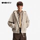 NOVERNEED marble dark pattern jacket ຫນັງ PU ສໍາລັບຜູ້ຊາຍ