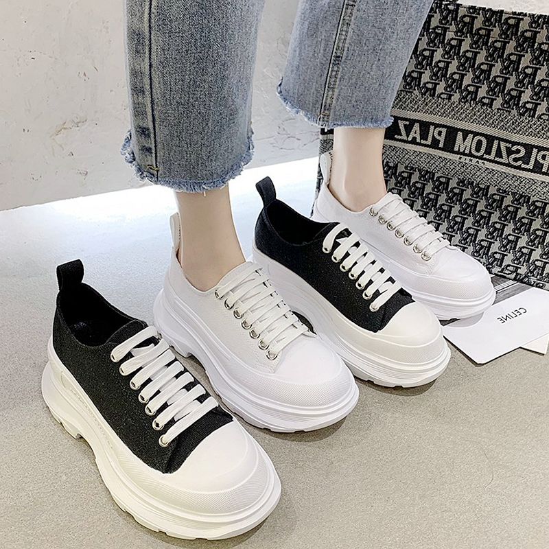 Thick Bottom Sails Shoes Women 2022 New Summer 100 Hitch Cakes Heightening Old Daddy Small White Shoes Casual Sports Board Shoe Tide