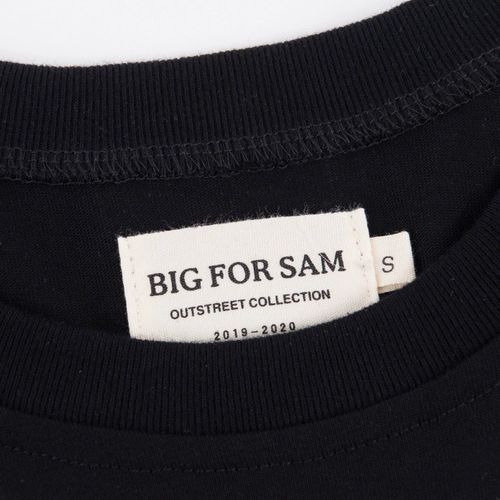 BIG FOR SAM Черный жилет подходит для мужчин и женщин, летняя летняя одежда для влюбленных, футболка, свободный крой, буква T