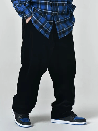 BIG FOR SAM Вельветовая лампа, штаны для отдыха в стиле хип-хоп, в американском стиле, свободный прямой крой