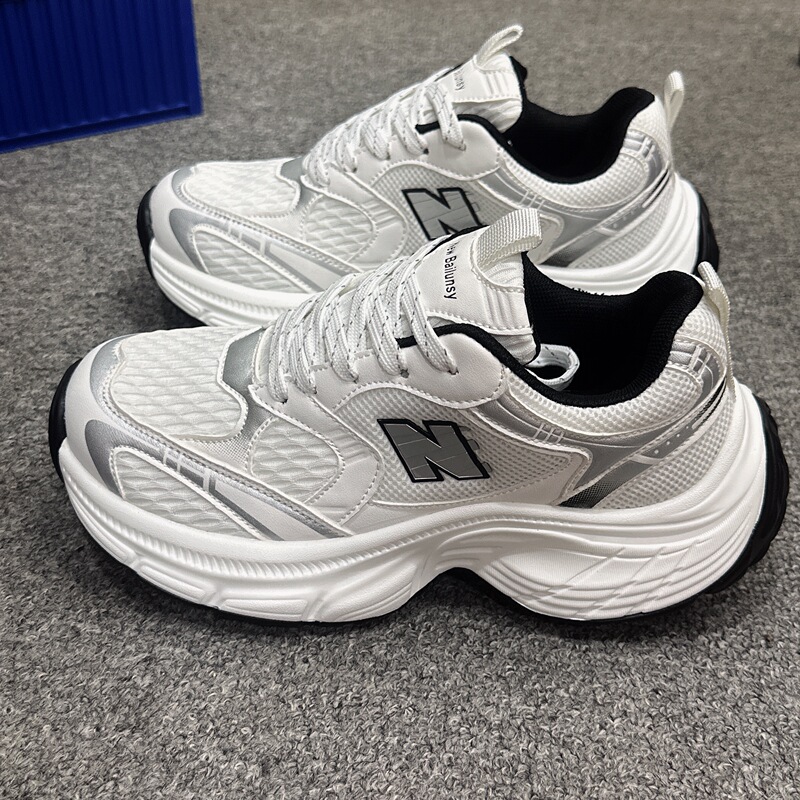Paris Sports Couple's New Thick-Soled ins Casual Breathable Retro Versatile Height-Increasing Sneakers for Men and Women, Dad Shoes