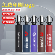 Automatic umbrella custom printing logo vinyl sunscreen parasol 10 bone folding to figure free advertising umbrella