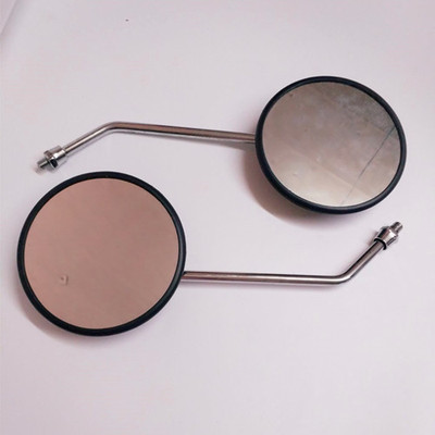 Application of Jialing JH70 locomotive reflective mirror 48 Electric bicycle rear-view mirror CG125 rear mirror positive wire M8 M10