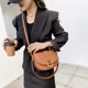 Small bag women's new 2024 trendy Korean version versatile crossbody bag fashionable wide shoulder strap texture single shoulder fashionable saddle bag