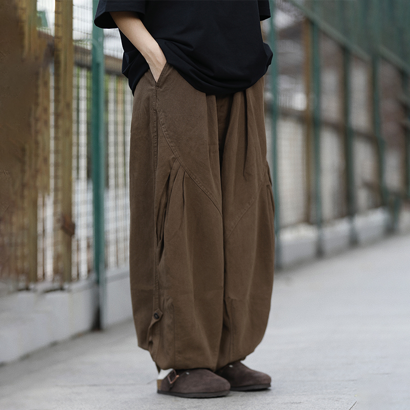 Ayudai Japanese Retro Loose Cargo Pants for Men, American Casual New Versatile Solid Color Wide-Leg Straight Pants for Women Ayudai Japanese Retro Loose Cargo Pants for Men, American Casual New Versatile Solid Color Wide-Leg Straight Pants for Women