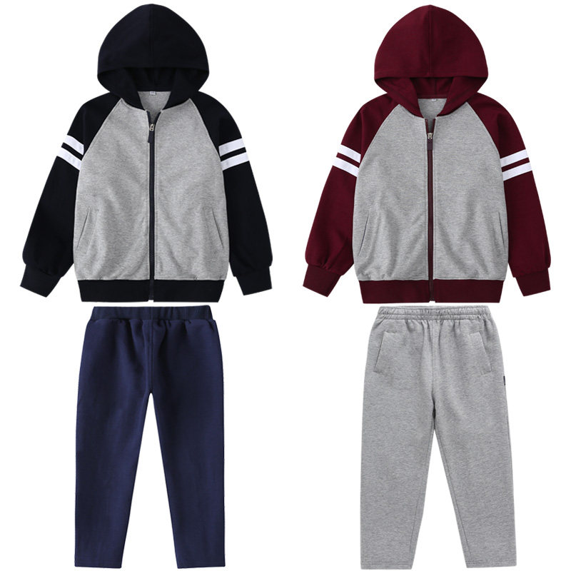 School uniforms for primary and middle school students Suit College Wind Ingléen Breeze Pure Cotton Spring Autumn School Uniform Sportswear Sports Clothing Kindergarten Garden Clothing