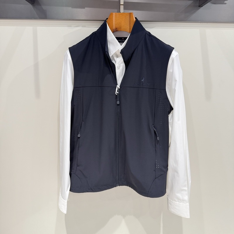 Navigare Small Sailboat Spring/Summer Stand-Up Collar Multi-Color Vest Jacket 1111096301 Tag 1690 Navigare Small Sailboat Spring/Summer Stand-Up Collar Multi-Color Vest Jacket 1111096301 Tag 1690