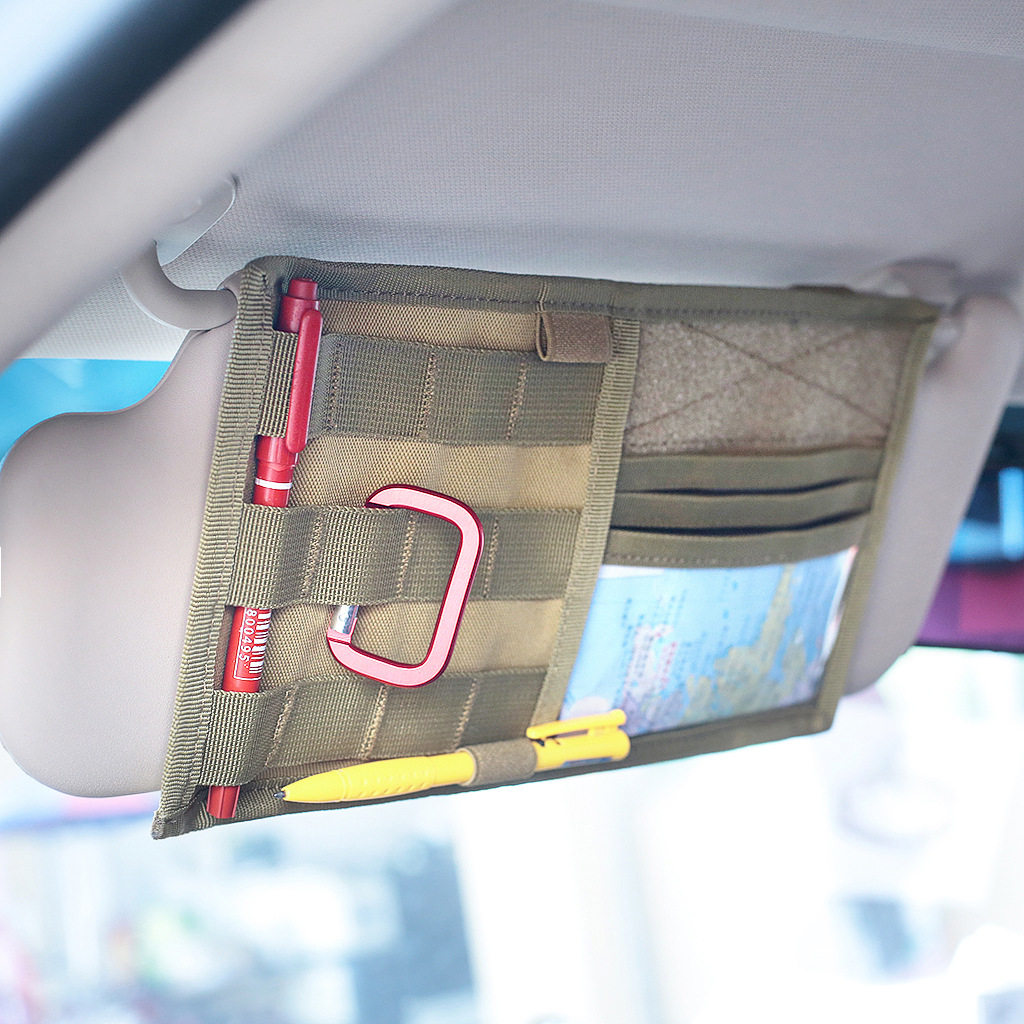 New multi-function tactical car sun visor storage bag Sports and leisure storage bag