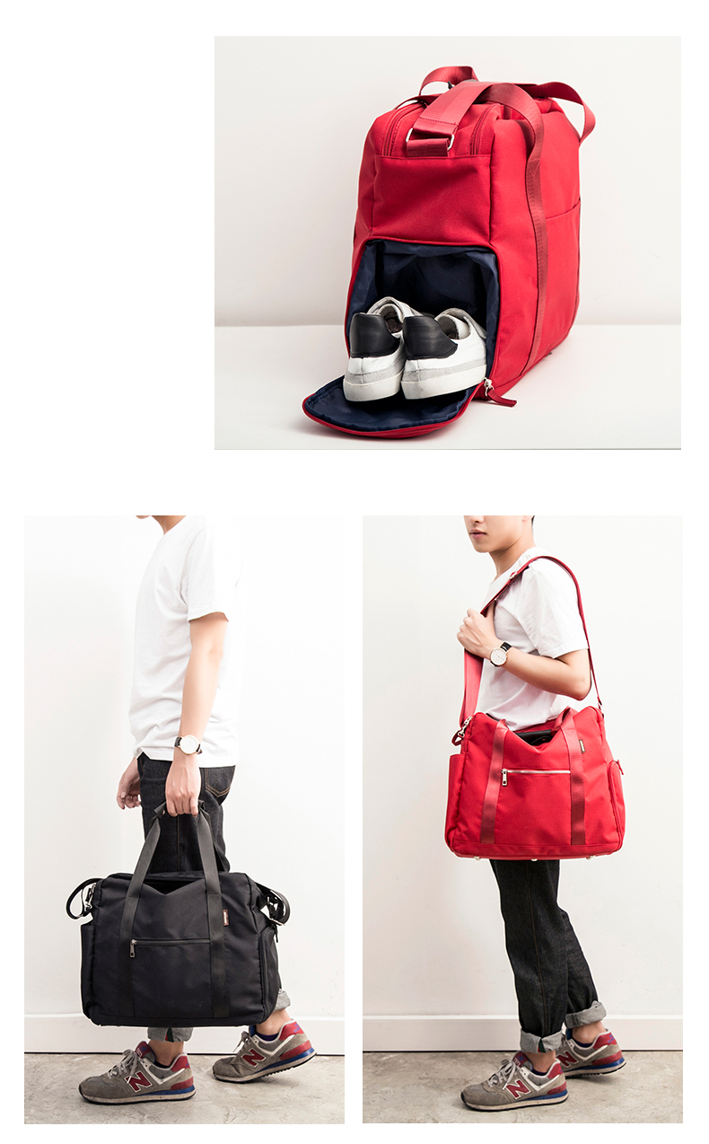 Túi du lịch xách tay nữ dung lượng lớn túi lên xuống túi duffel không thấm nước có thể được đặt túi hành lý xe đẩy túi du lịch nam - Túi du lịch túi du lịch cao cấp