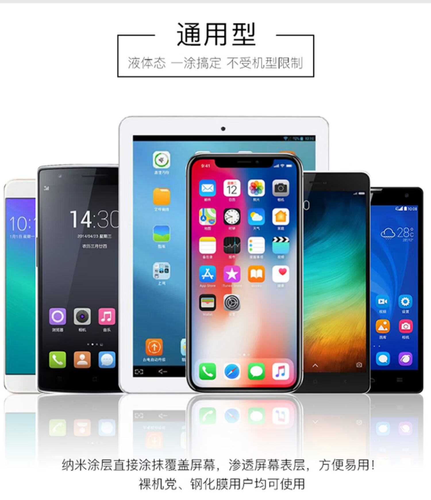 Bộ phim điện thoại di động nano chất lỏng chống rung ánh sáng màu xanh nhỏ giọt phim chất lỏng oppo Huawei màng thép mạ - Thuốc nhỏ mắt thuốc nhỏ mắt tobradex